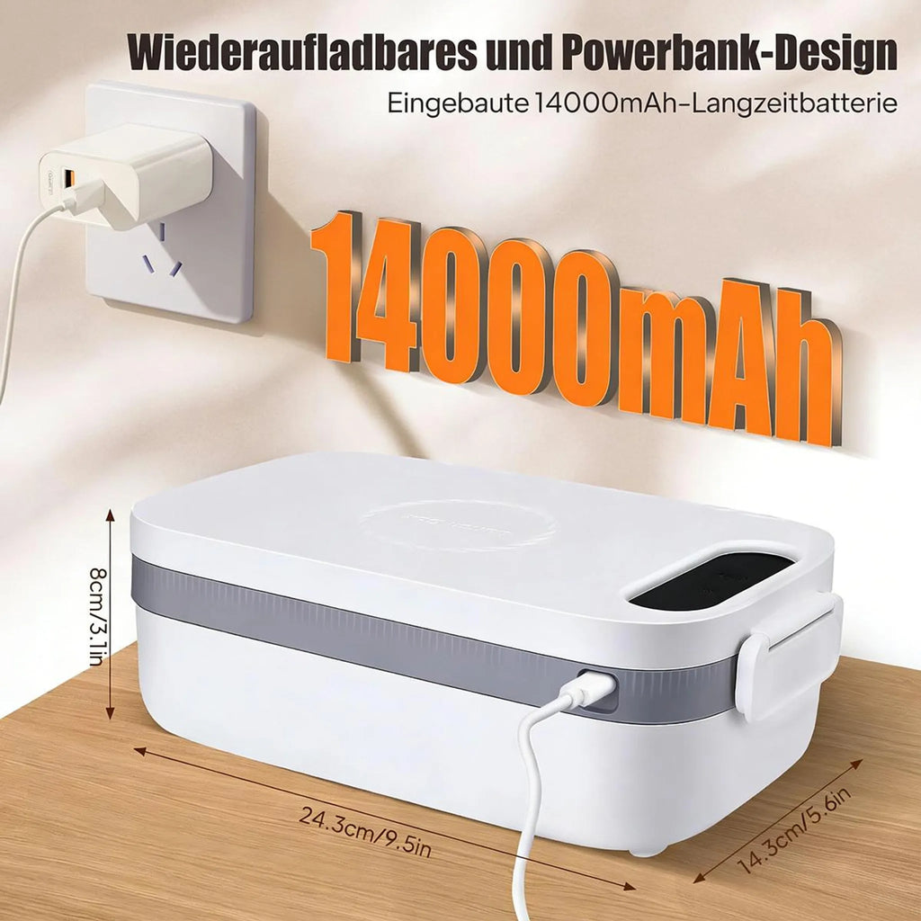 Elektrische Lunchbox mit Akku - Heatbox