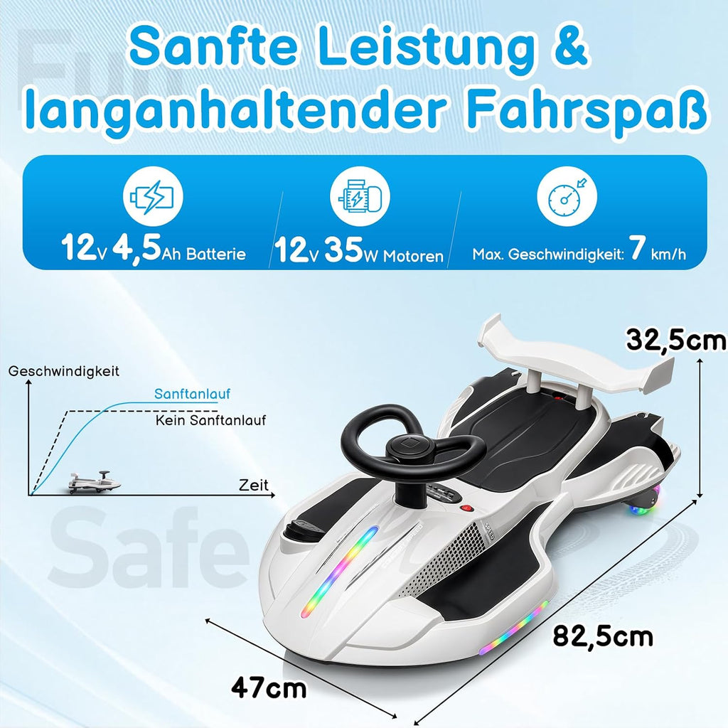LALAHO Kinder-Elektroauto 2-in-1