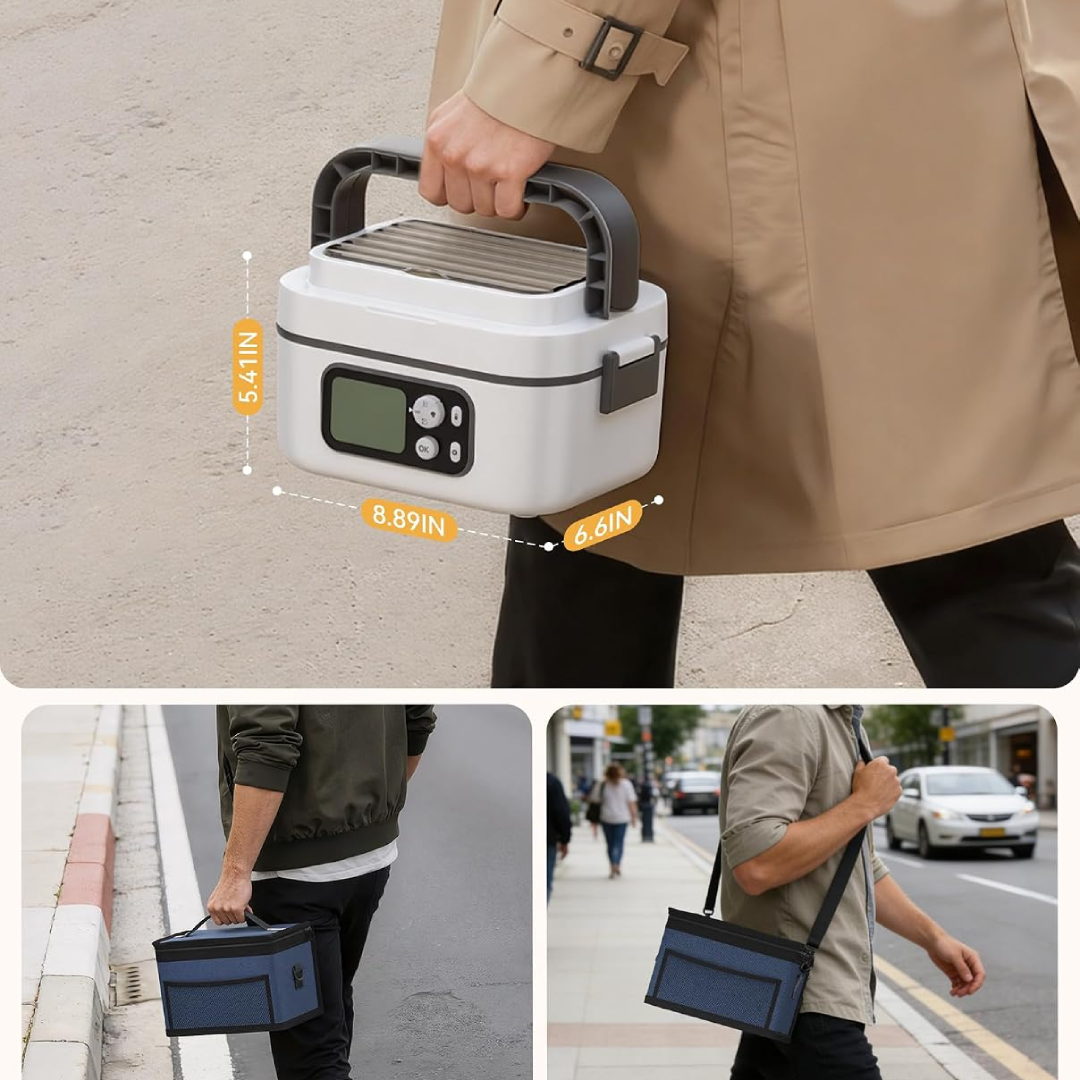Yofidra Kabellose, beheizte Lunchbox - 24.000 mAh, 100 W