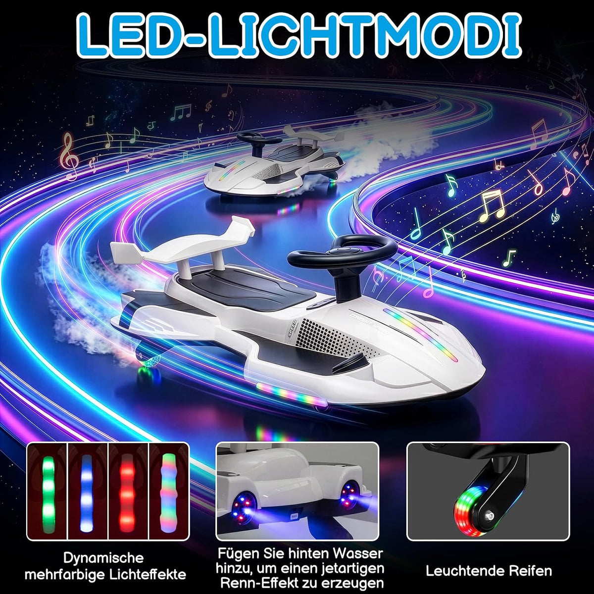 LALAHO Kinder-Elektroauto 2-in-1